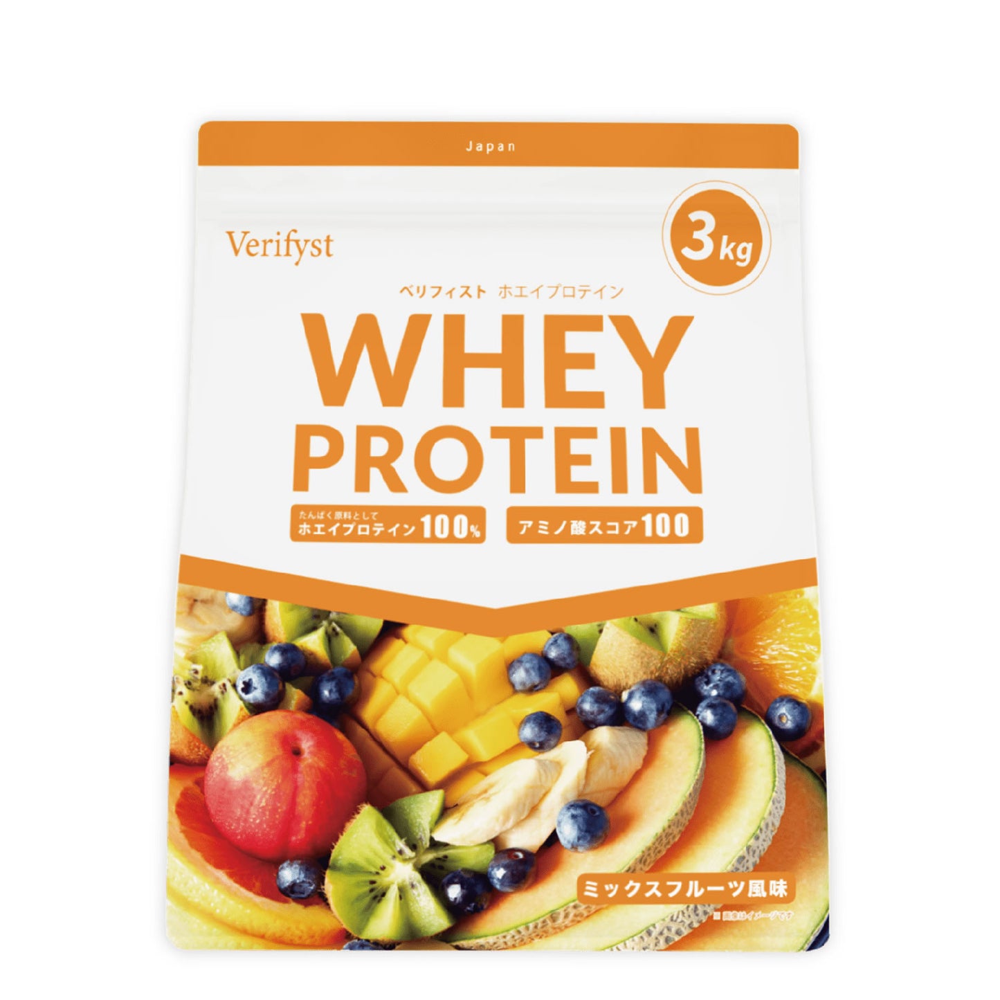 Verifyst(ベリフィスト) ホエイ プロテイン 100 ミックスフルーツ風味 3kg 【送料無料】